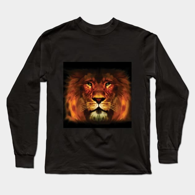 Lion King Long Sleeve T-Shirt by StudioIris